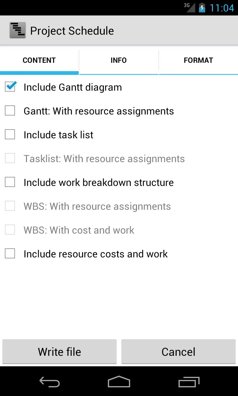 Project Schedule - PDF Export