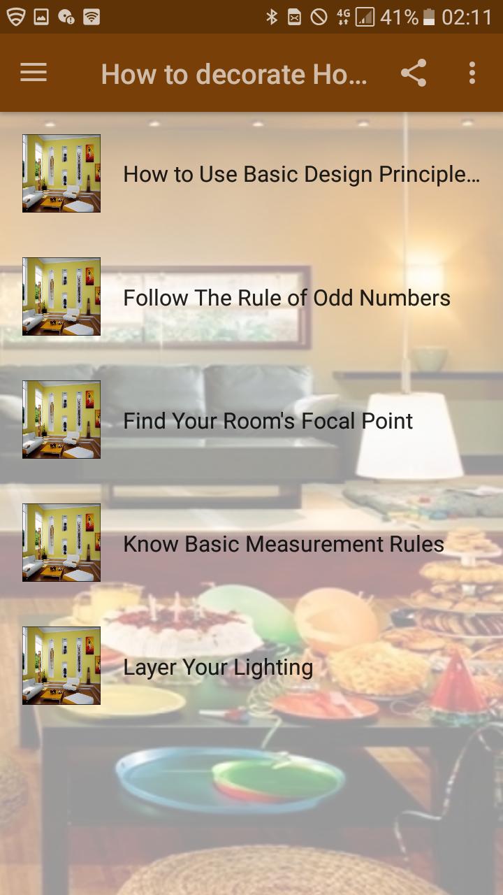 How to decorate Home