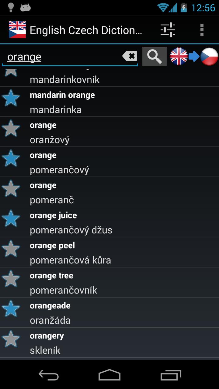 Offline English Czech Dictiona