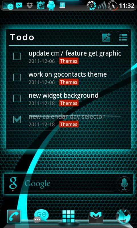GOWidget ElectricCyan ICS-Free