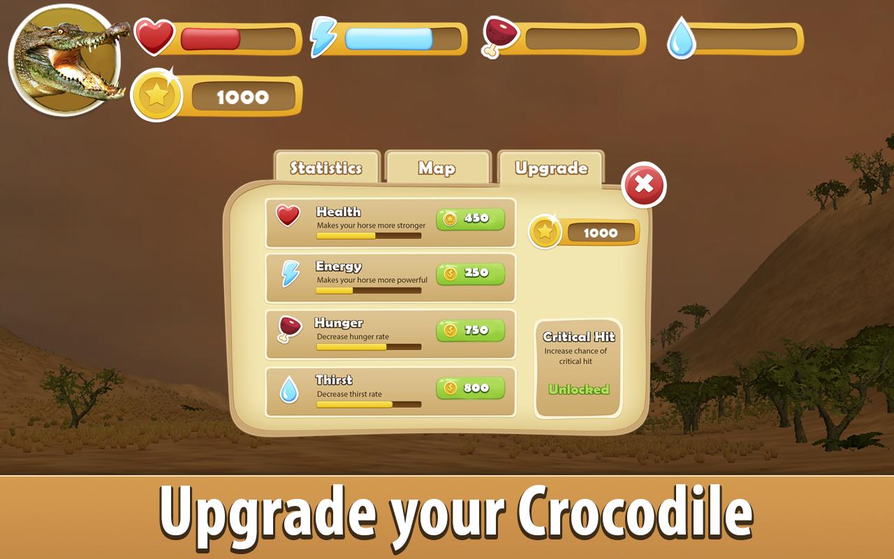 African Crocodile Simulator 3D
