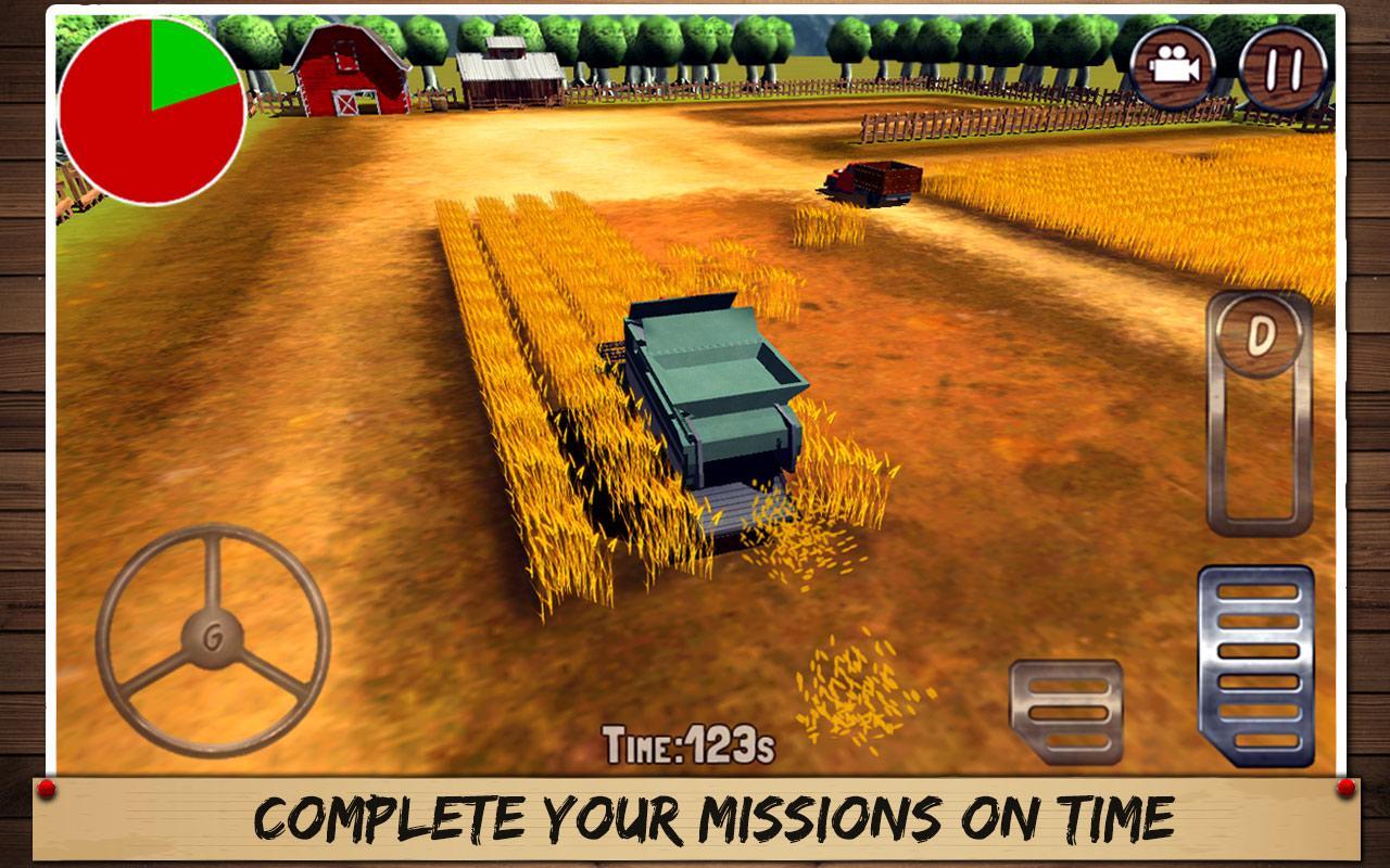 Harvest Tractor Farmer