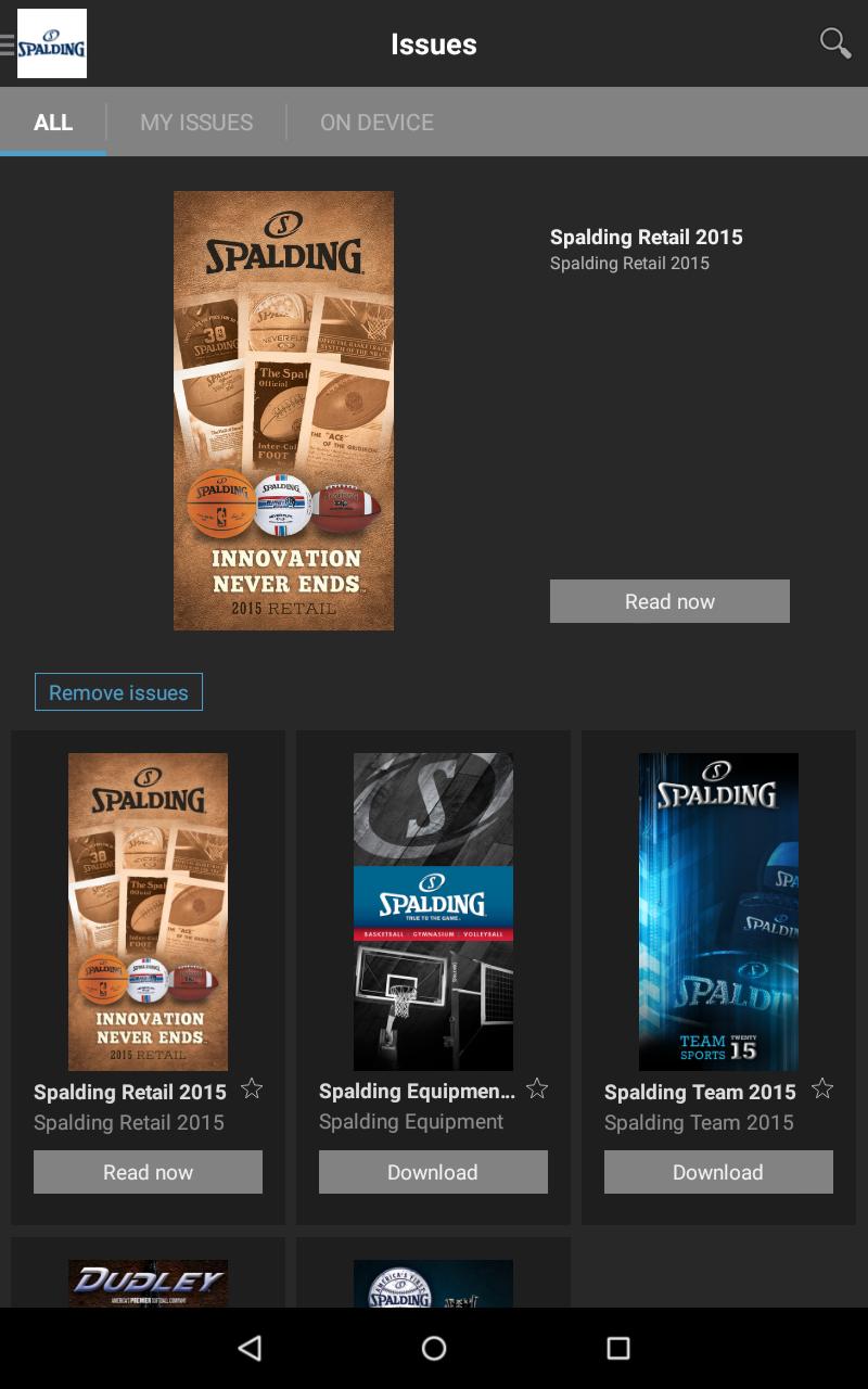 Spalding Catalogs