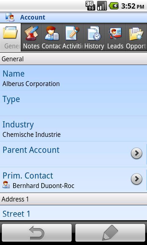 Mobile Client MS Dynamics CRM