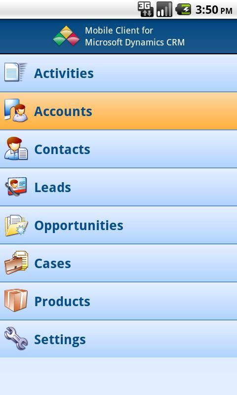 Mobile Client MS Dynamics CRM