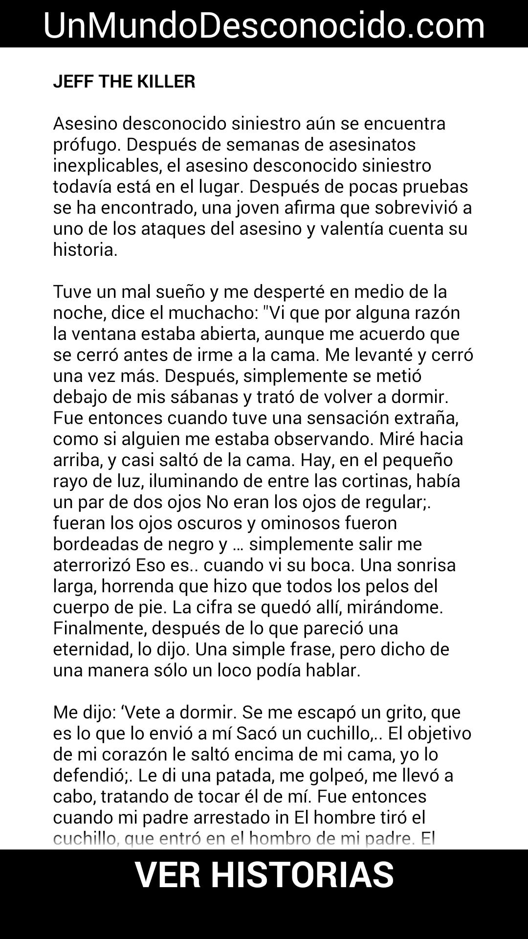 Historias de Terror