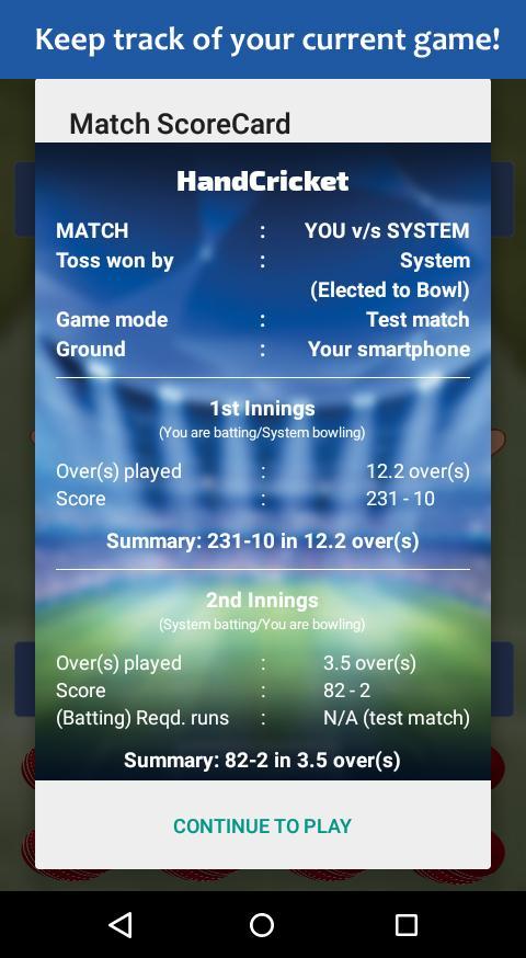 HandCricket Reborn