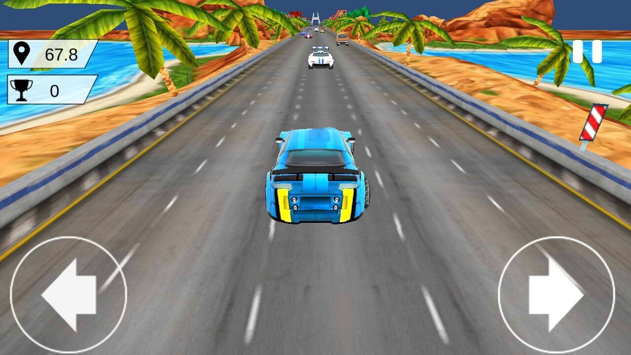 Driving In Car City Traffic