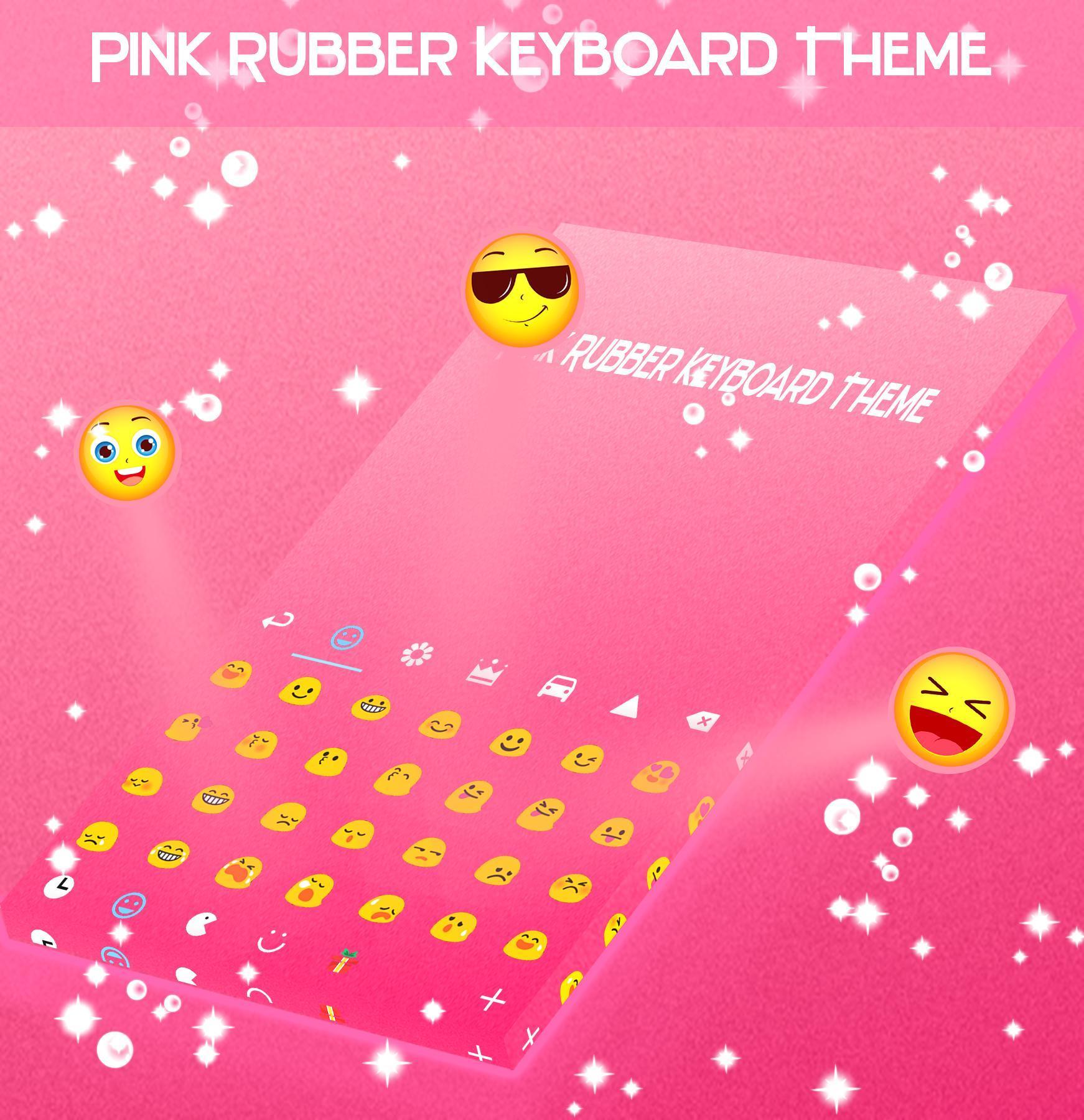 Pink Rubber Keyboard Theme