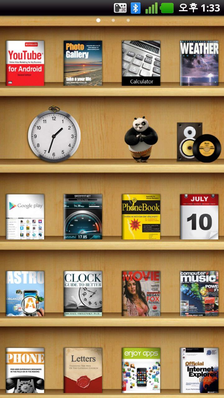 Clock widjet for Book