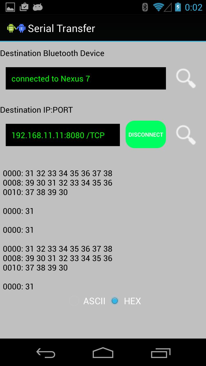 BT-TCP/UDP Serial Transfer