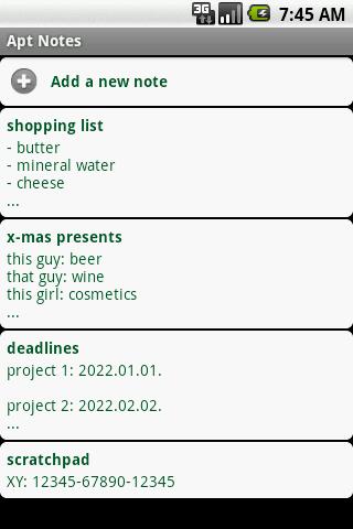 Apt Notes