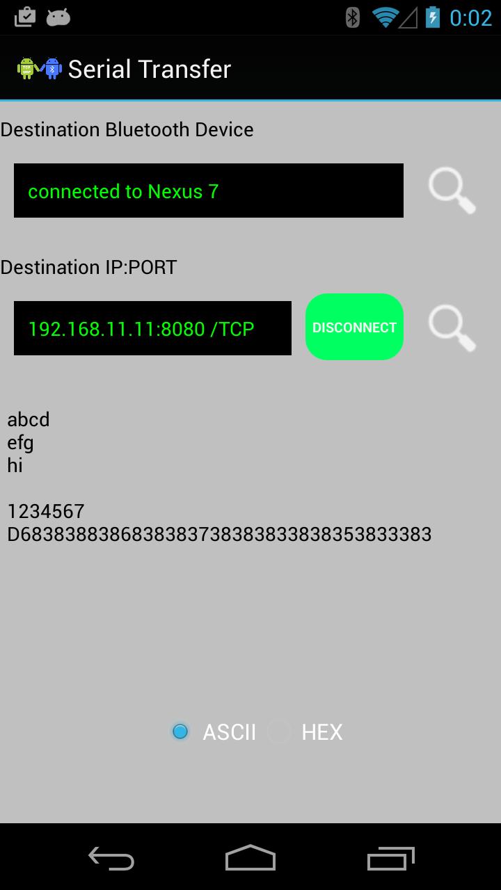 BT-TCP/UDP Serial Transfer