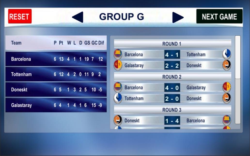 European Champions Cup - GAME