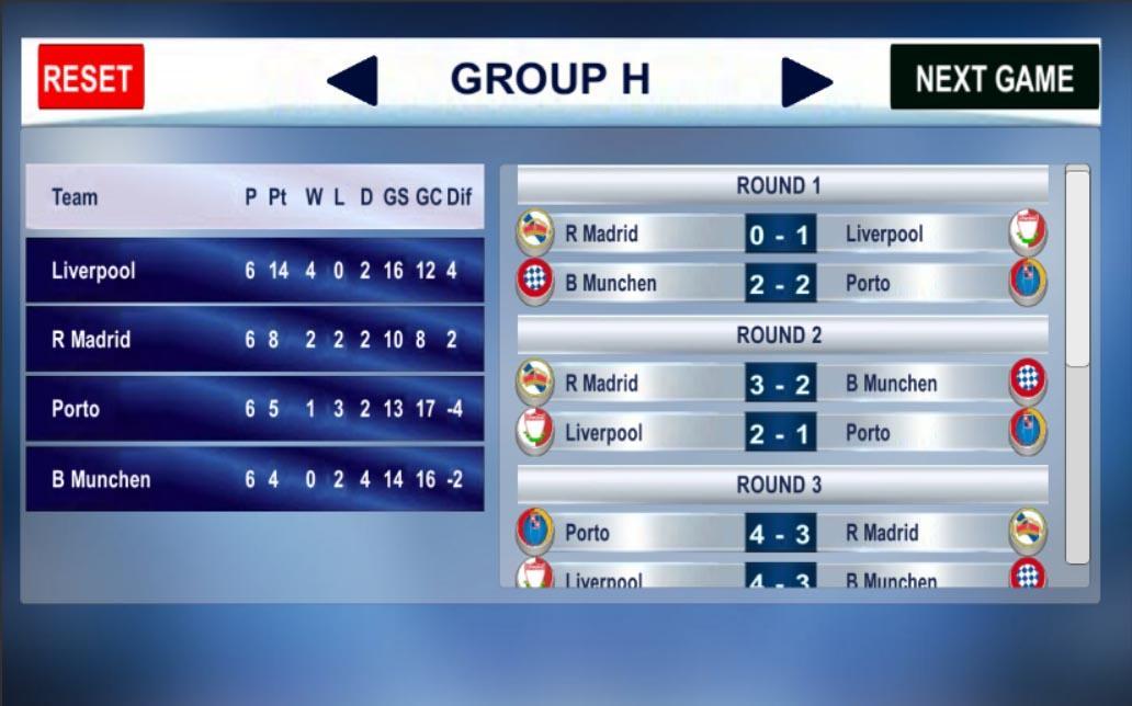 European Champions Cup - GAME