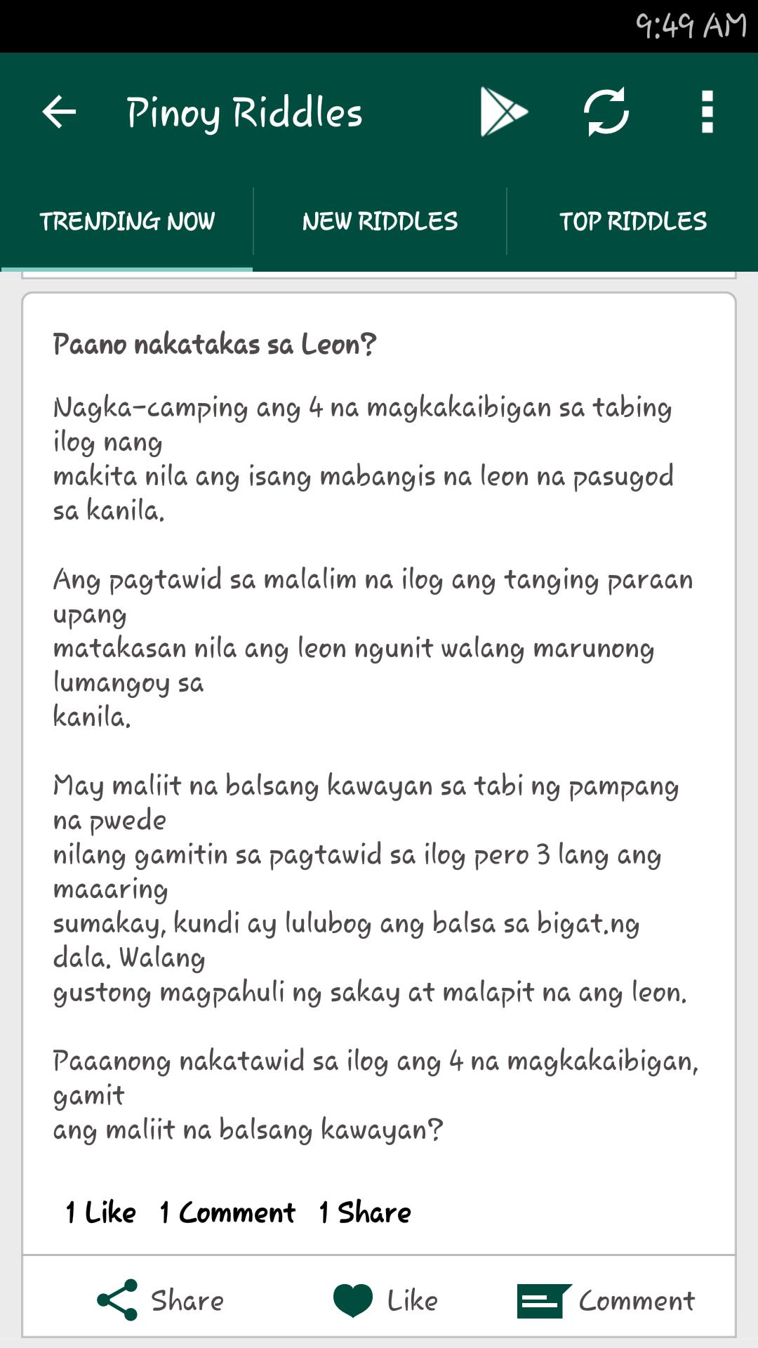 Pinoy Riddles