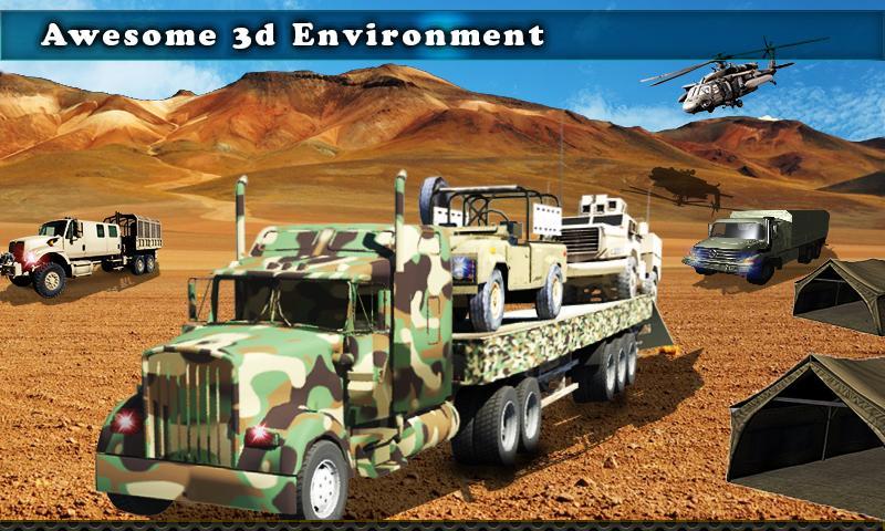 Army Cargo Truck Driving