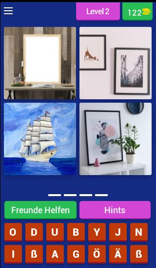 1 wort und 4 bilder