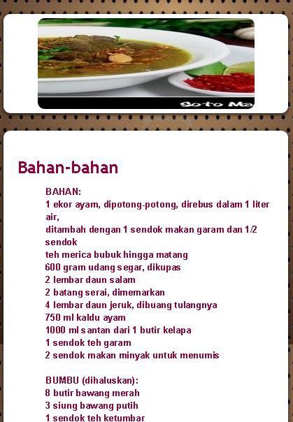 Aneka Resep Soto