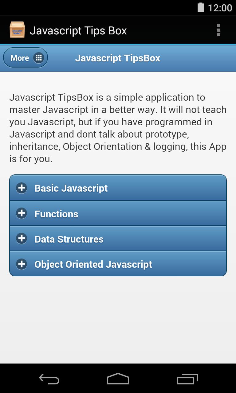 Javascript Tips Box