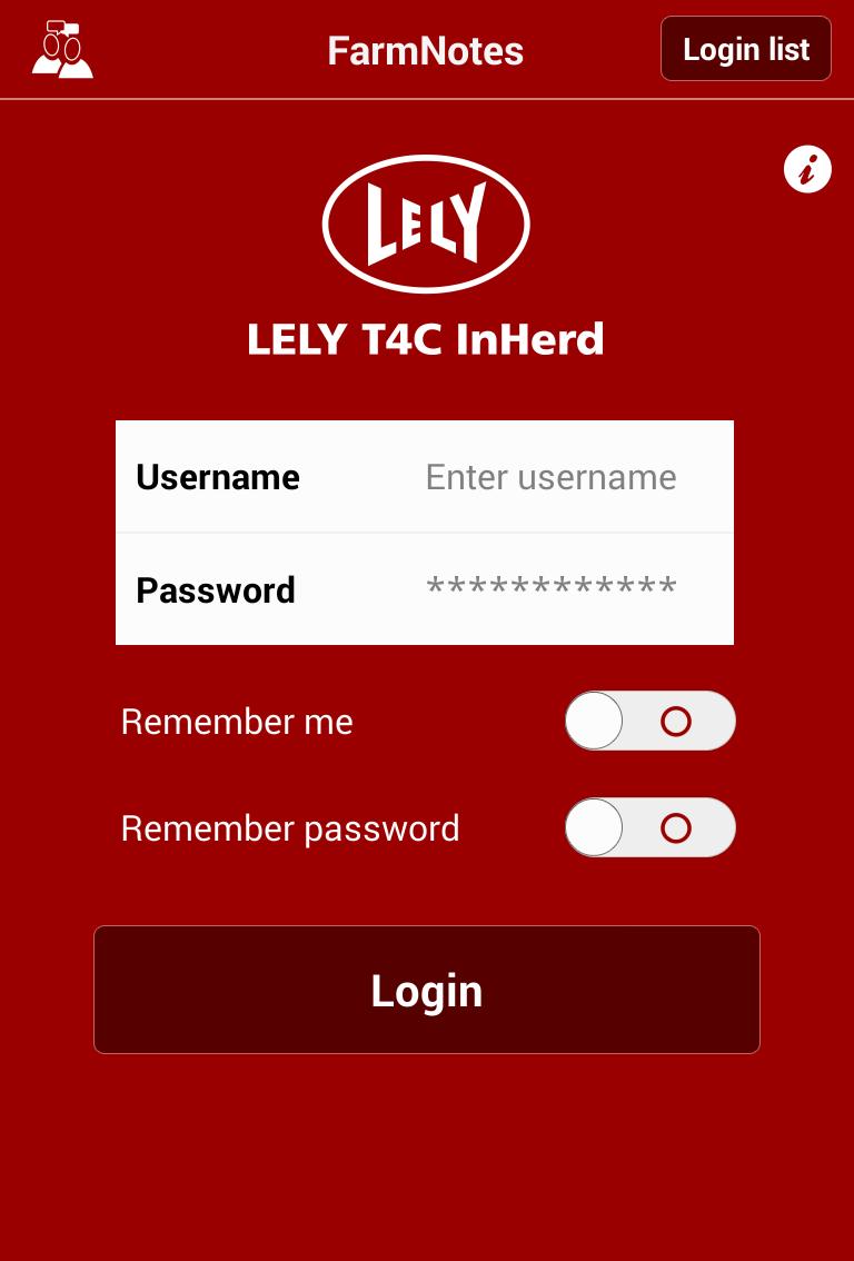Lely T4C InHerd - FarmNotes