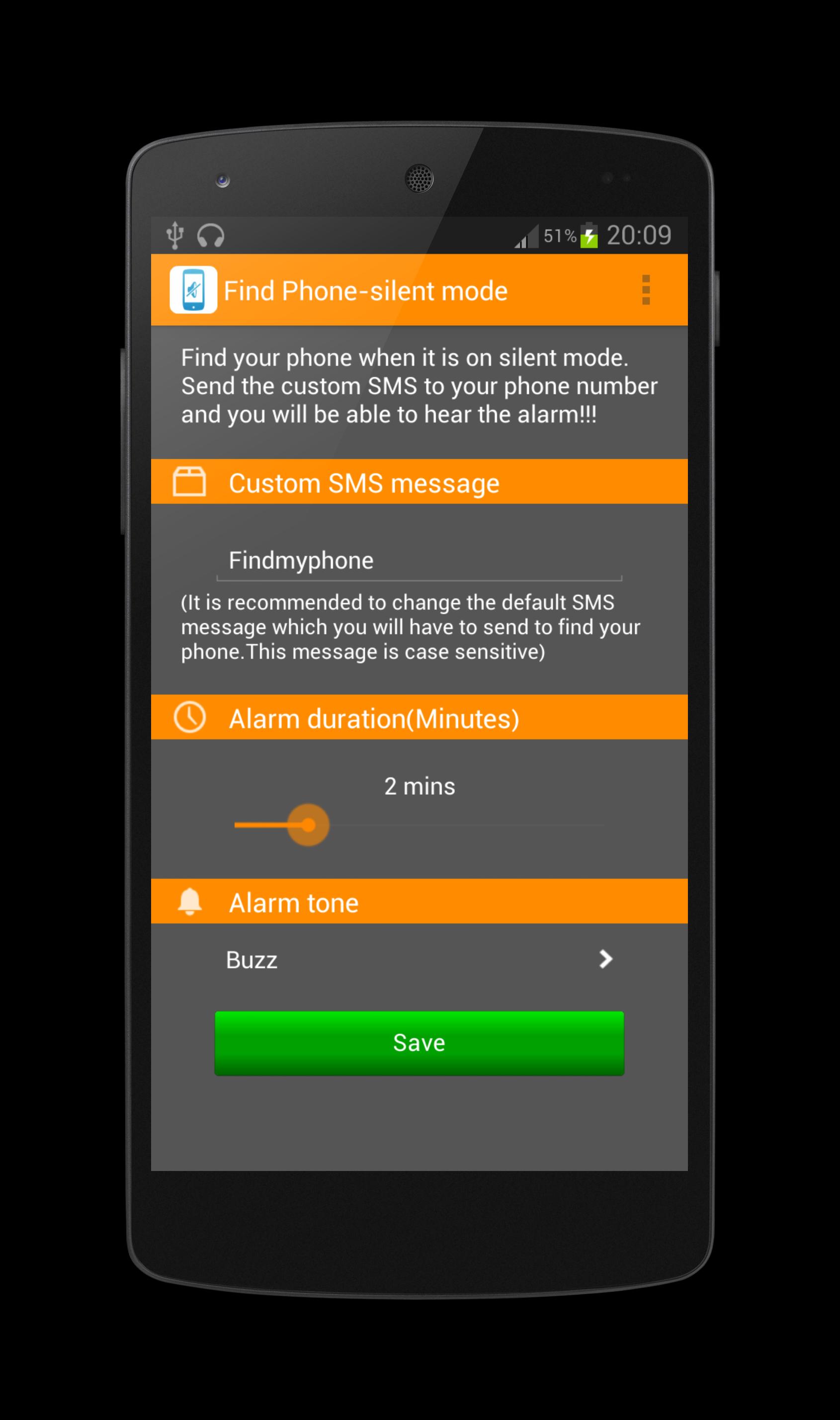Find Phone -silent mode