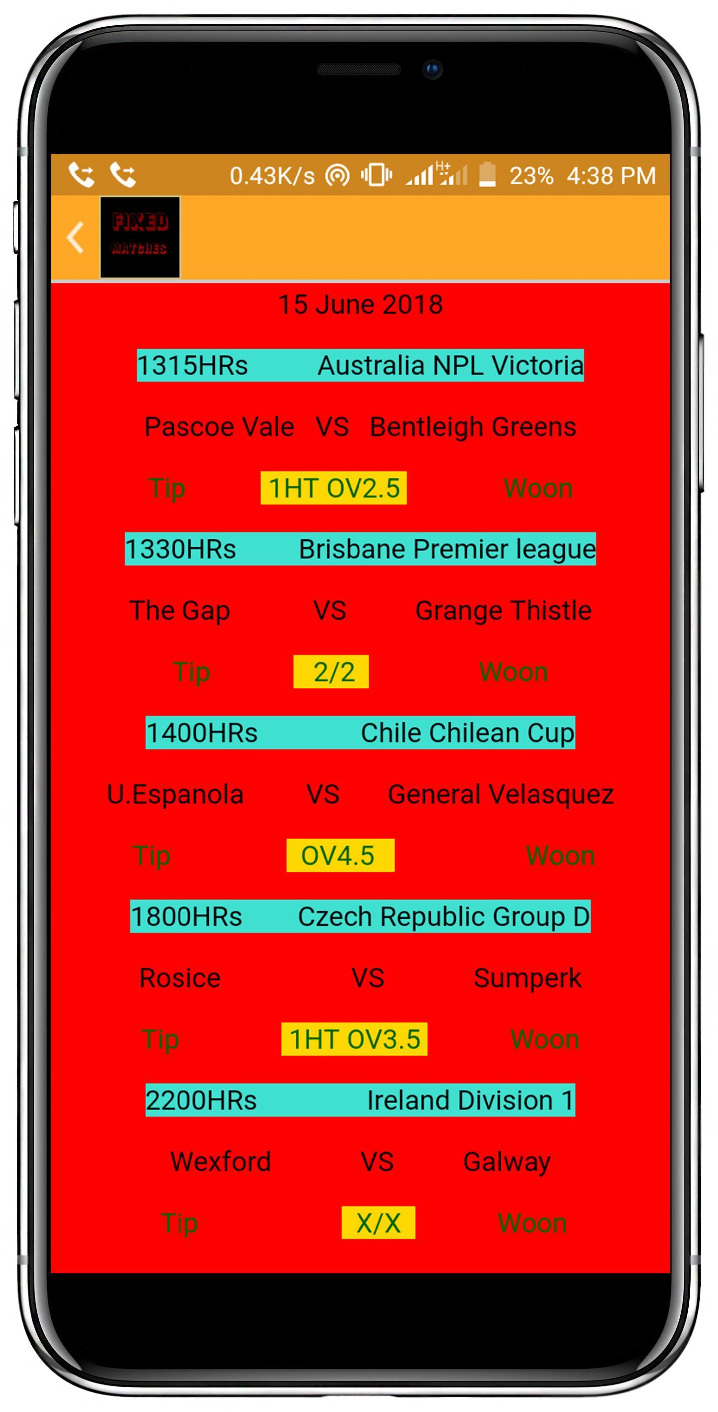 101% Fixed Matches