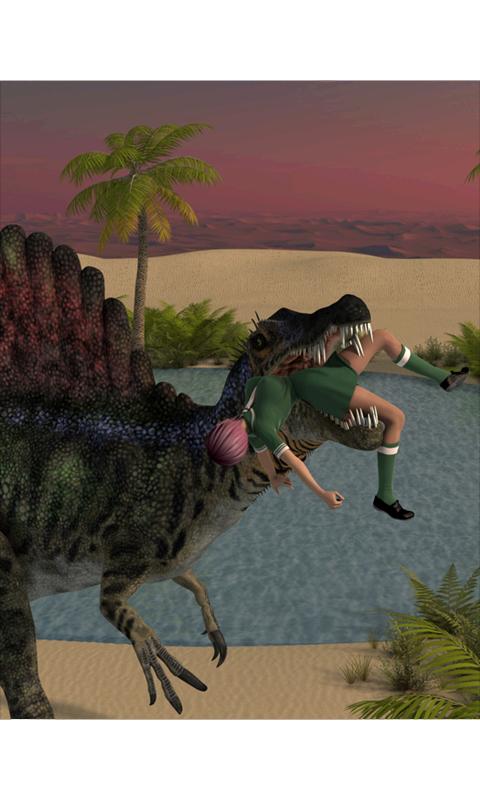 Dinosaur and Schoolgirl Puzzle