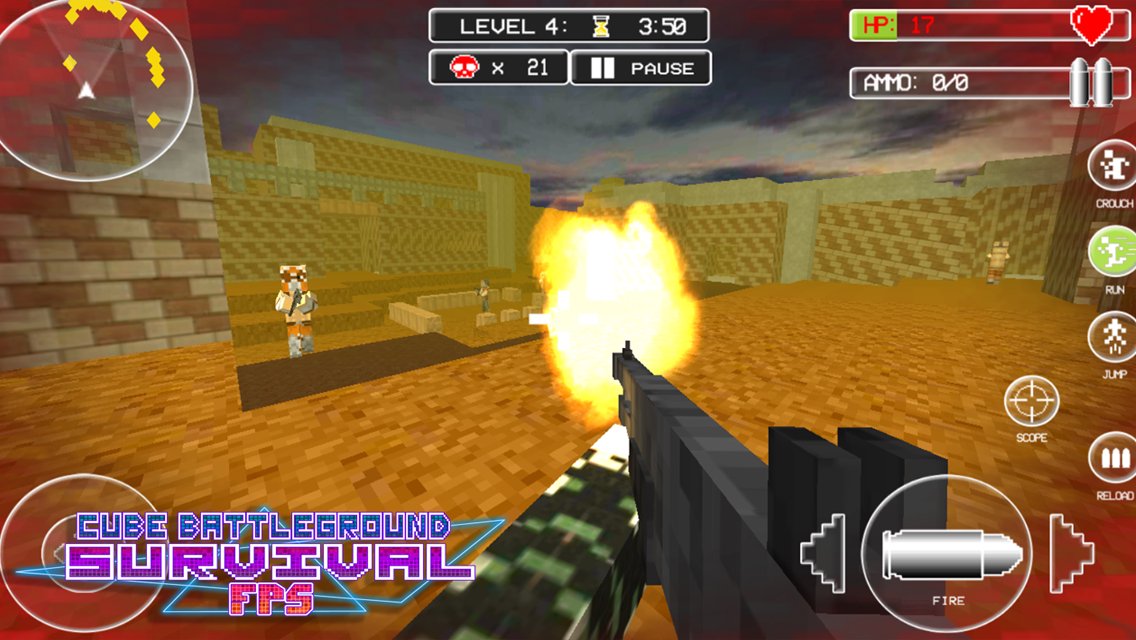 Cube Battleground Survival FPS
