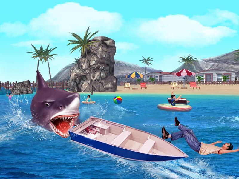 Angry Shark 3D Simulator Game