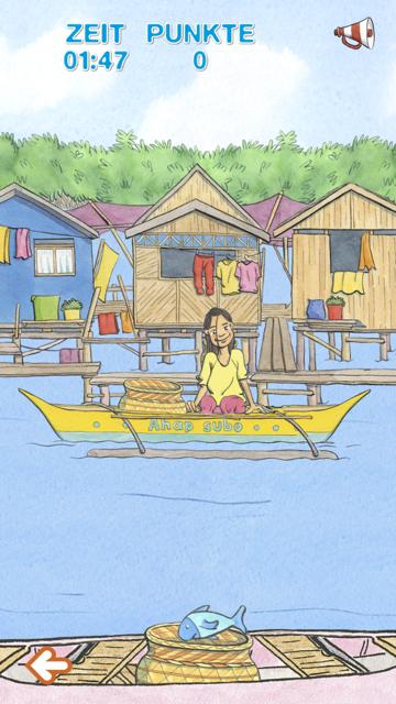 Fishing up