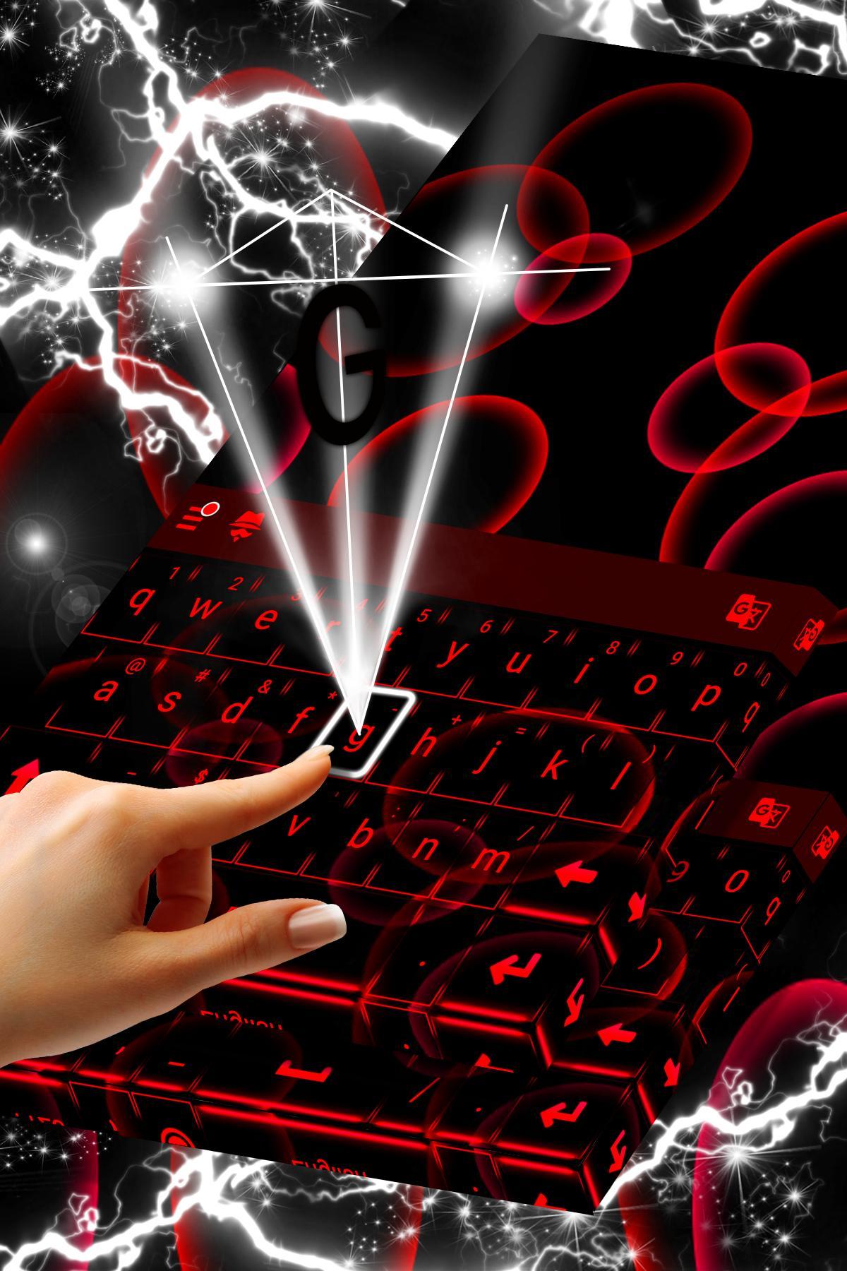 Neon Red Keyboard