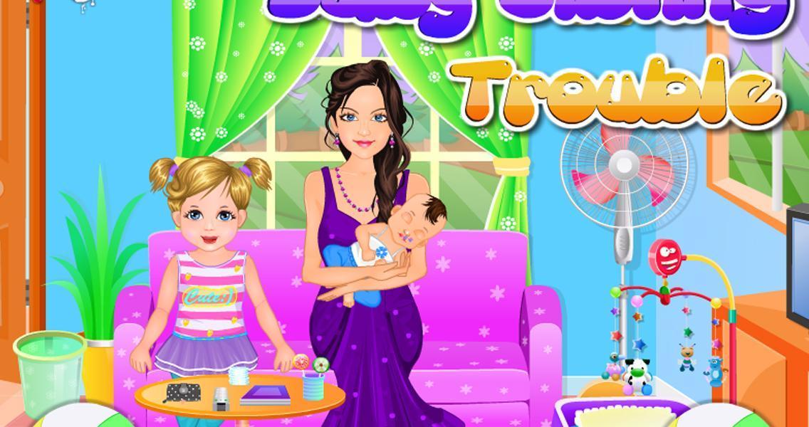 Baby sibling trouble for kids