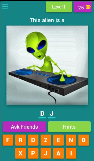 What is this alien doing?