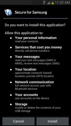 Secure for Samsung