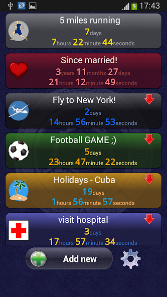 Countdown Chronometer & Widget