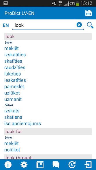 Latvian - English dictionary