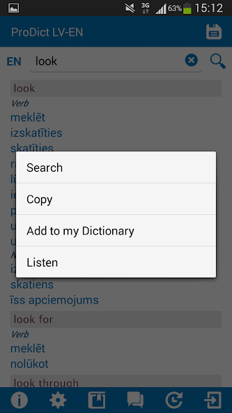Latvian - English dictionary