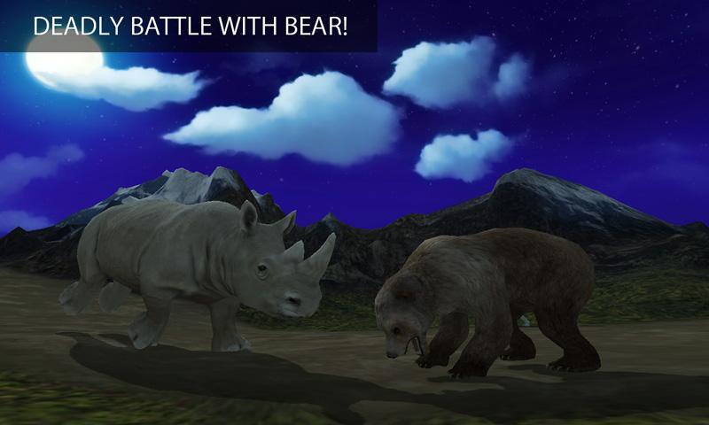 Angry Wild Rhino Attack 3D