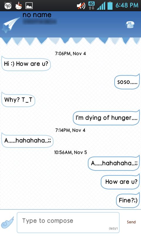 fly GO sms theme