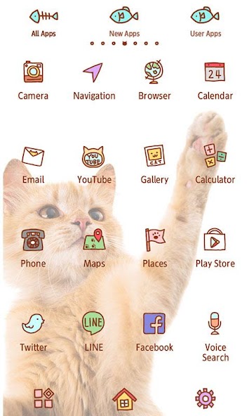 Cute wallpaper-Playful Cat-